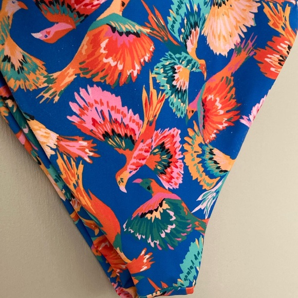 Skatie Tropical Birds One Piece Swimsuit Medium - Picture 5 of 6